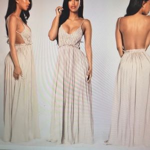 Ancient Rome Dress-Mocha